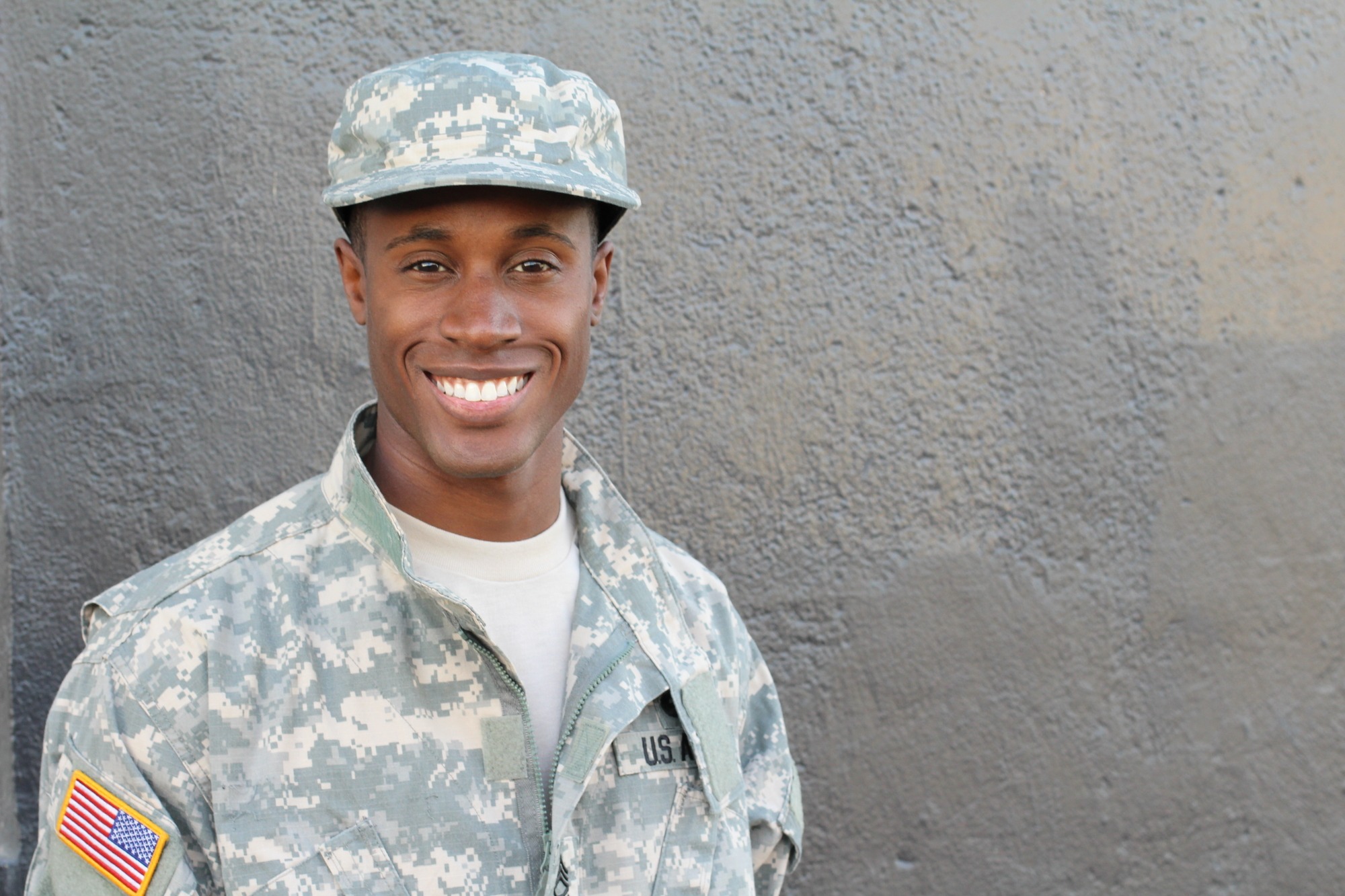 Proud Young Military School Student